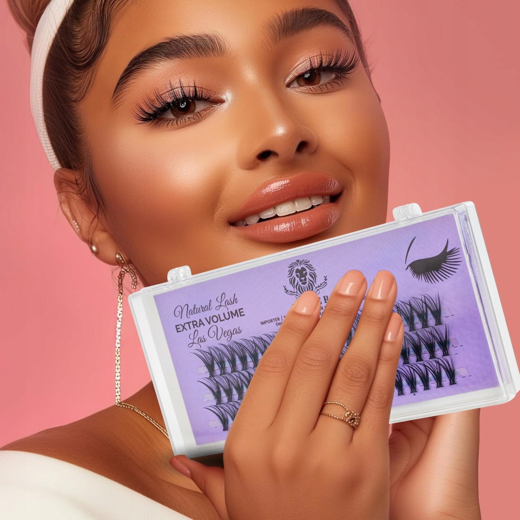 KĘPKI RZĘSY EYELASH Lewer Las Vegas EXTRA VOLUME 13mm NATURALNE JEDWABNE Kod producenta Las Vegas 13mm